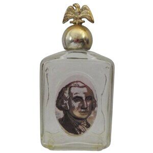 Avon Bottle George Washington Tribute After Shave Clear glass Eagle lid
